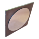 Mid century wall mirror made from brass, 1950s