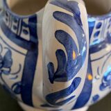 Domingo Punter blue ceramic pitcher, Teruel, 1960