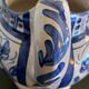 Domingo Punter blue ceramic pitcher, Teruel, 1960