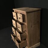 Furniture with 8 drawers in natural oak