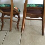 Pair of old chairs in walnut