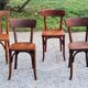 Set of 5 Stella Thonet bistro chairs from the 1950s