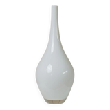 Vintage white milk-glass Salong vase by Johanna Jelinek for IKEA - mouth-blown glass, Scandinavian design