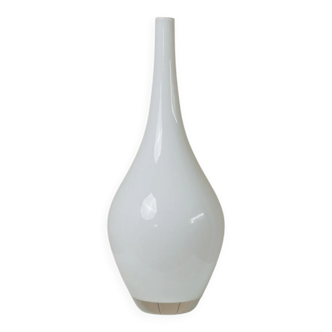 Vintage white milk-glass Salong vase by Johanna Jelinek for IKEA - mouth-blown glass, Scandinavian design