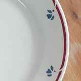 Set of 12 earthenware plates Salins, Nelly red