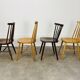 4 Scandinavian chairs with bars from the 60s