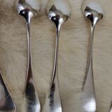 Set of 6 teaspoons in silver metal 18gr
