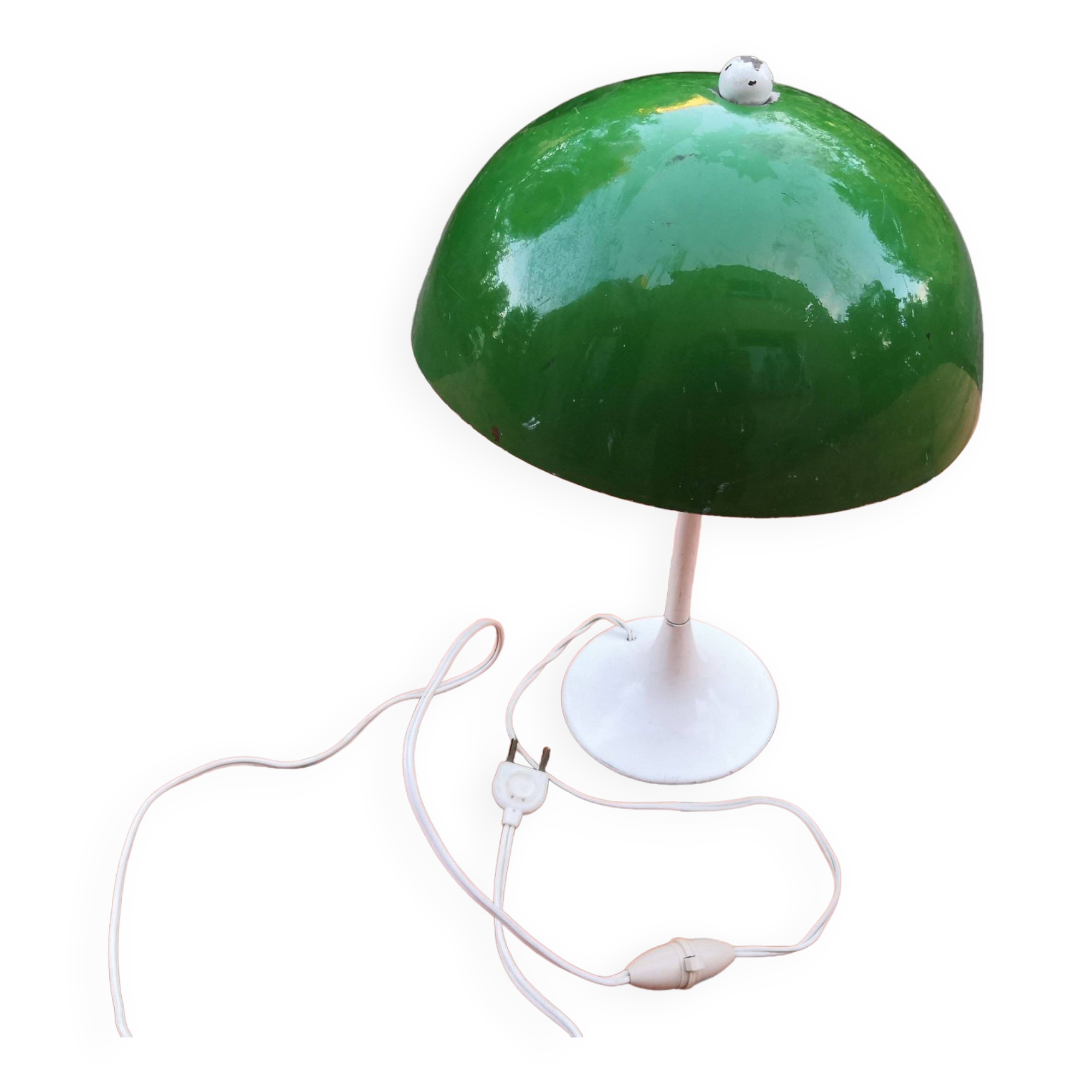 Vintage mushroom dome metal table lamp