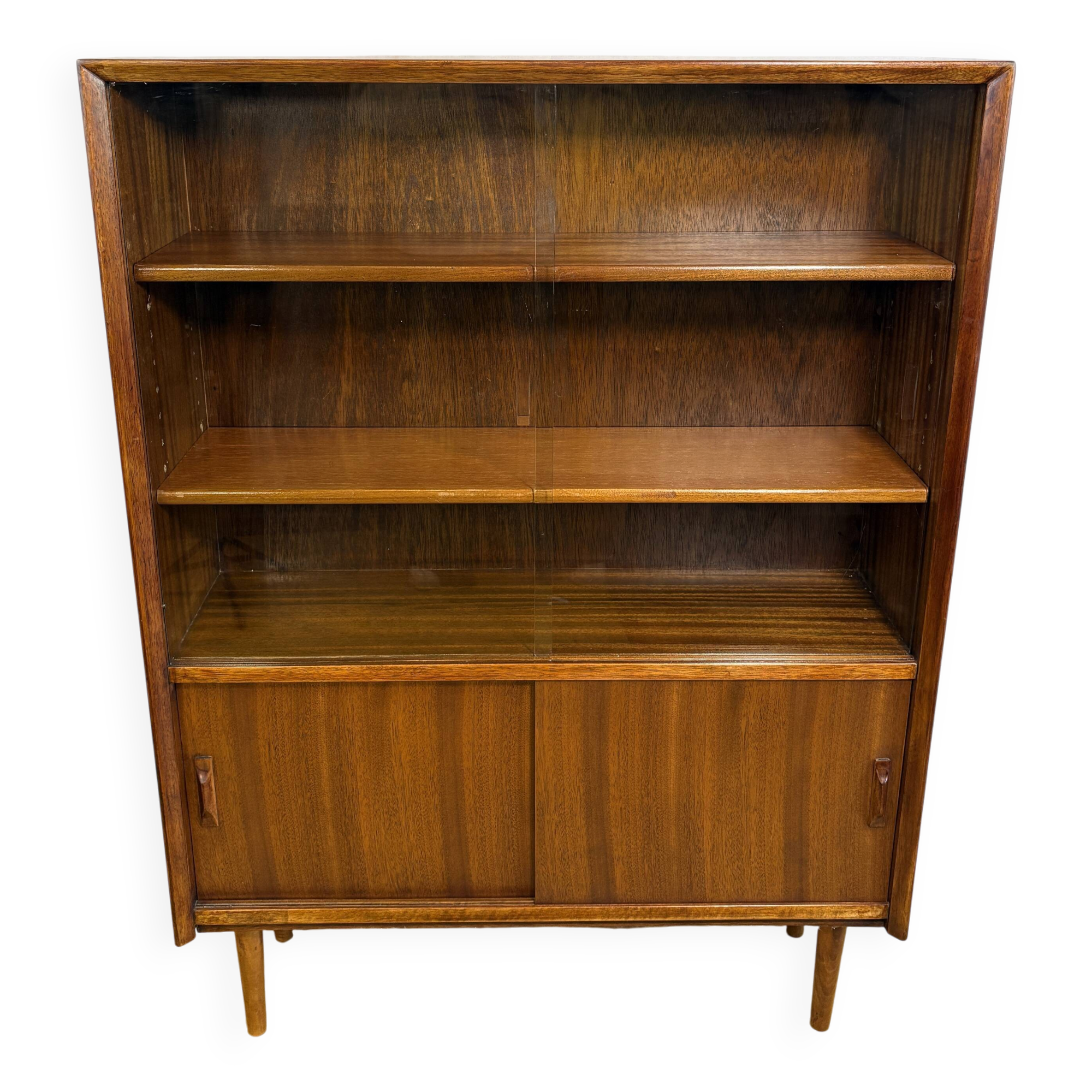 Mid Century Retro Teak Bookcase / Display Cabinet by Herbert E. Gibbs 1960