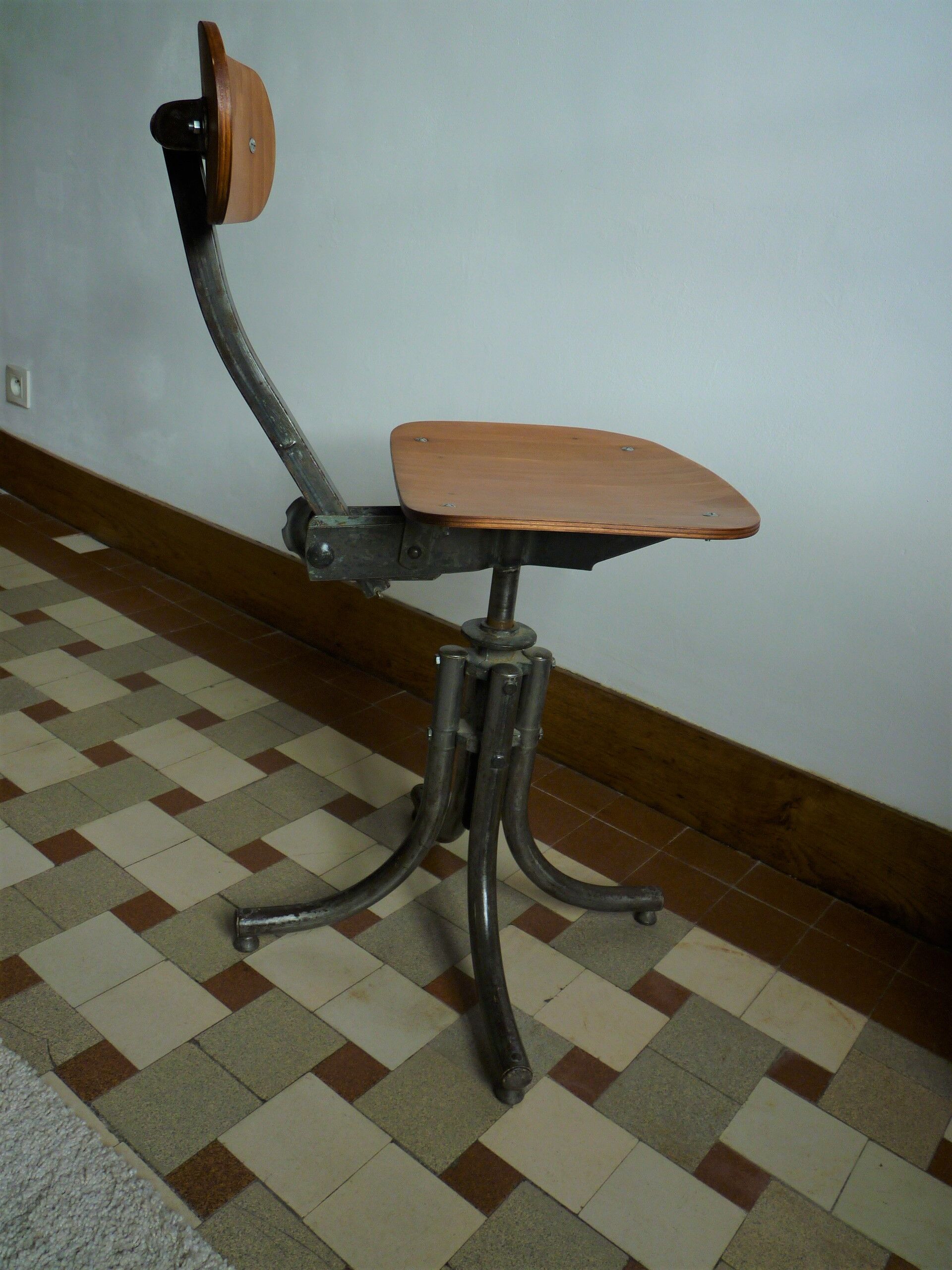 Chair, vintage stool 1950