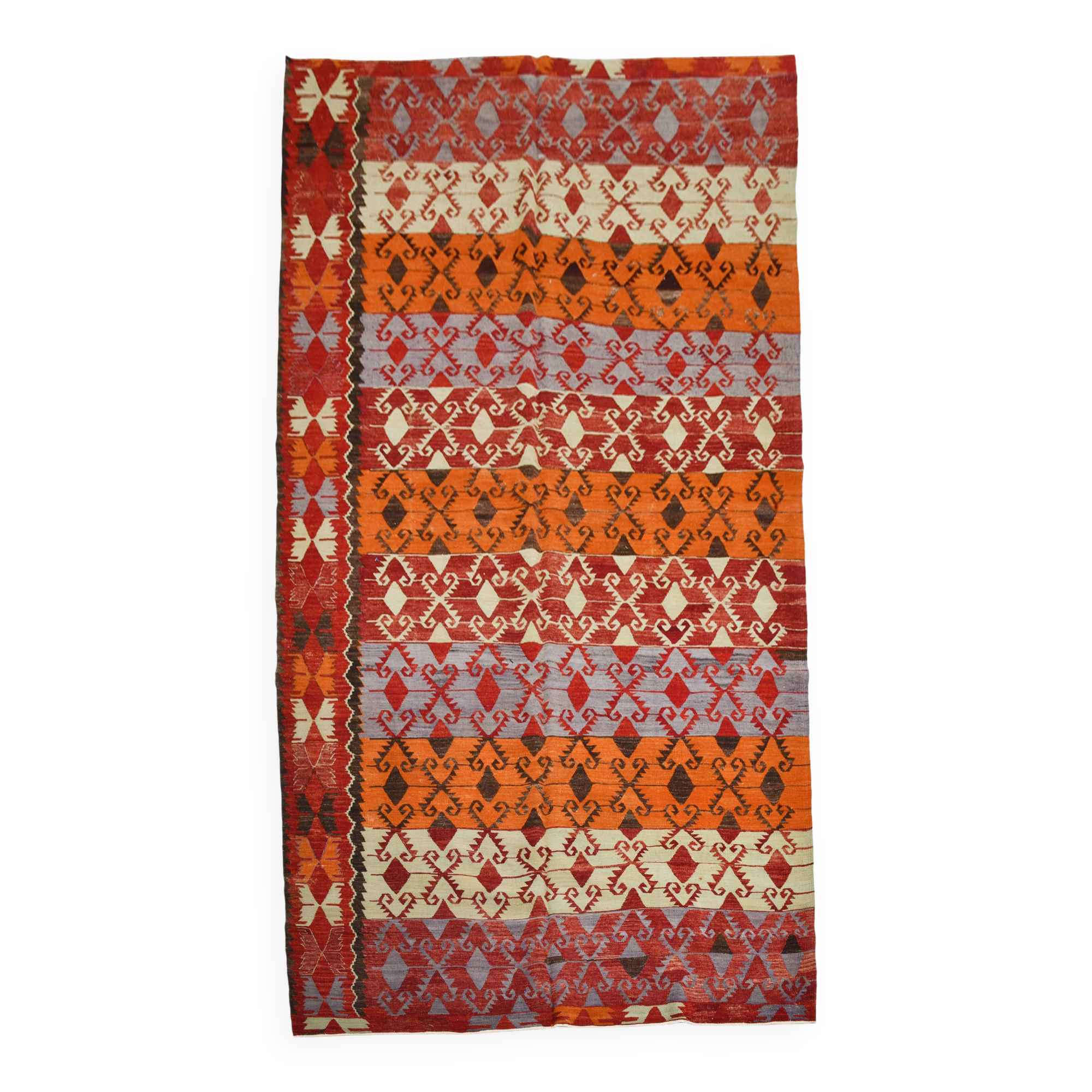 6x12 Orientel Turkish Kilim Rug, 172x369Cm