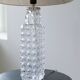 Rare Midcentury Modern crystal bubble table lamp by Orrefors Carl Fagerlund.