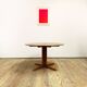 Round Circular Extendable Mid Century Teak Dining Table