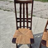 Set 4 vintage Triconfort France adjustible 1960s deckchair