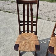 Set 4 vintage Triconfort France adjustible 1960s deckchair