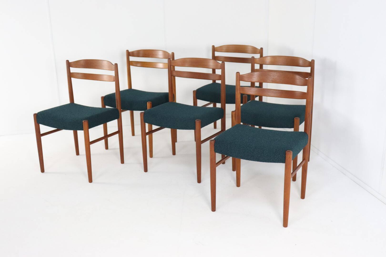 Set of 6 Carl Ekström for Albin Johansson chairs 'Dalarna' teak