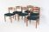 Set of 6 Carl Ekström for Albin Johansson chairs 'Dalarna' teak