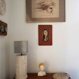 Plaster bust of a woman