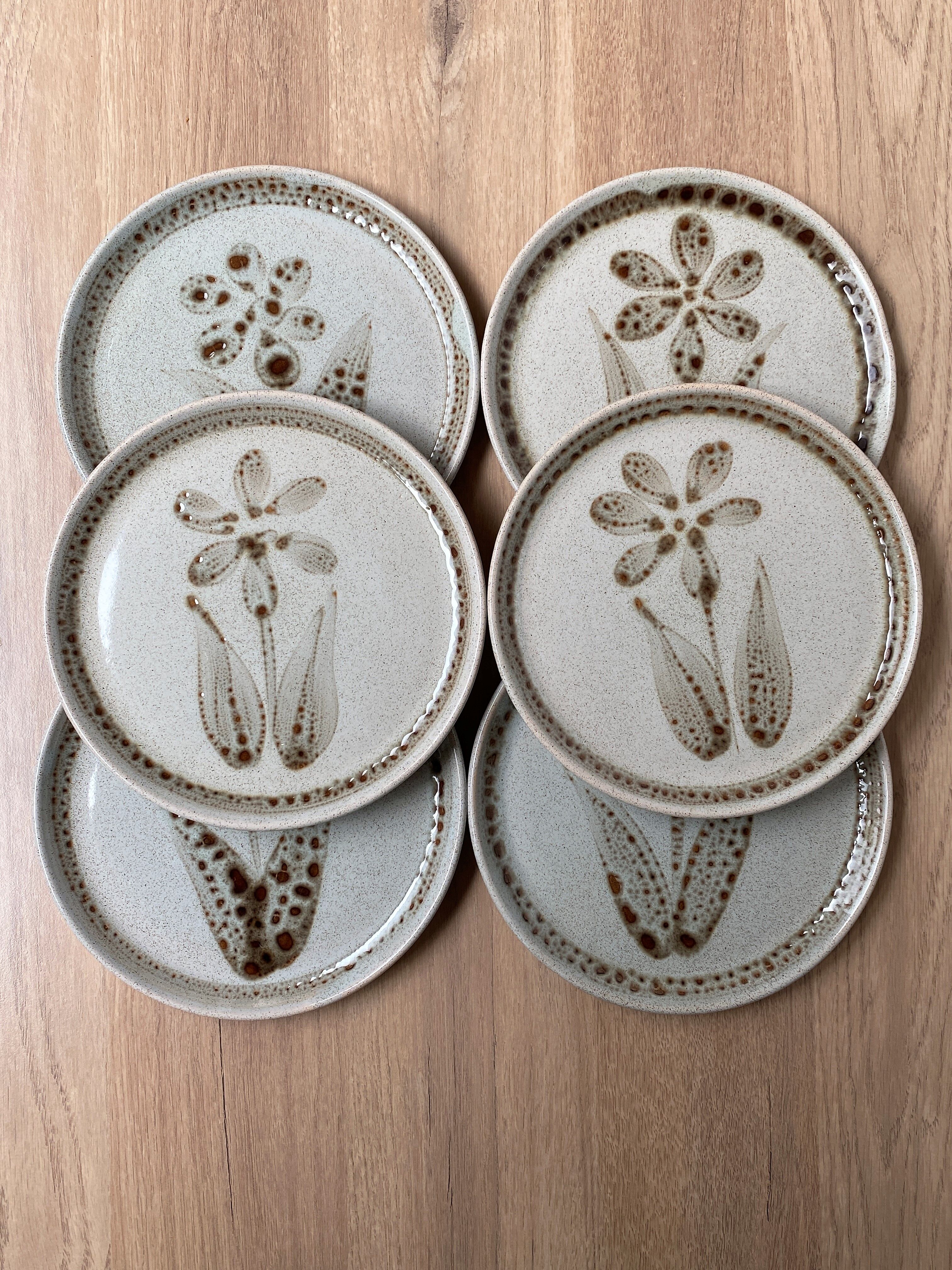 6 dessert plates Sarreguemines Morzine