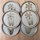 6 dessert plates Sarreguemines Morzine