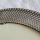 Italian sun mirror in golden mesh 1960 by Ponti