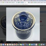 Terrine oval alsace Baeckeoffe blue