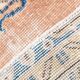 3x6 Rug For Living Room Pale Orange Blue Handmade Turkish Rug, 104x176Cm