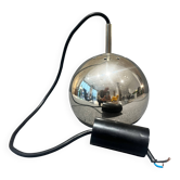 Suspension boule en métal chromé, 1970s