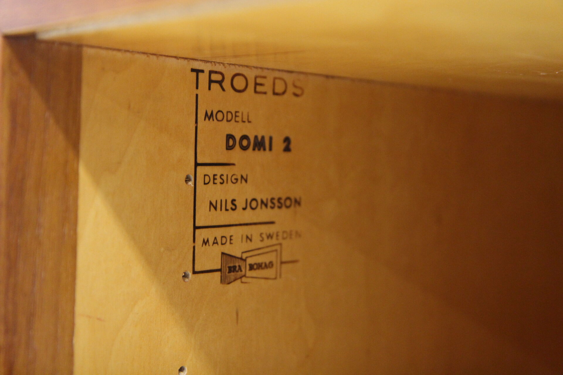 Armoire "Domi Monté" en teck, Nils Jonssons, Suède, 1960