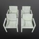 Set of 4 leather dining chairs by Jacques Toussaint and Patrizia Angeloni for Matteo Grassi. Italy 1