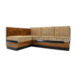 Rare Fabric Folding Sofa by Halabala for UP. Zavody, 1953, Czechoslovakia