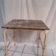 Workshop table wooden top metal base