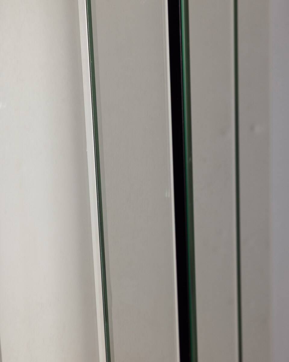 Pair of wall hangers with vintage 70s mirrors italian design