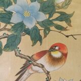 Deux peintures chinoises vintage sur soie