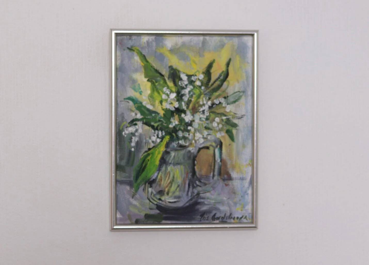 Original Swedish Oil on Canvas – “Lilje kon valje” by Iris Nordstrandh
