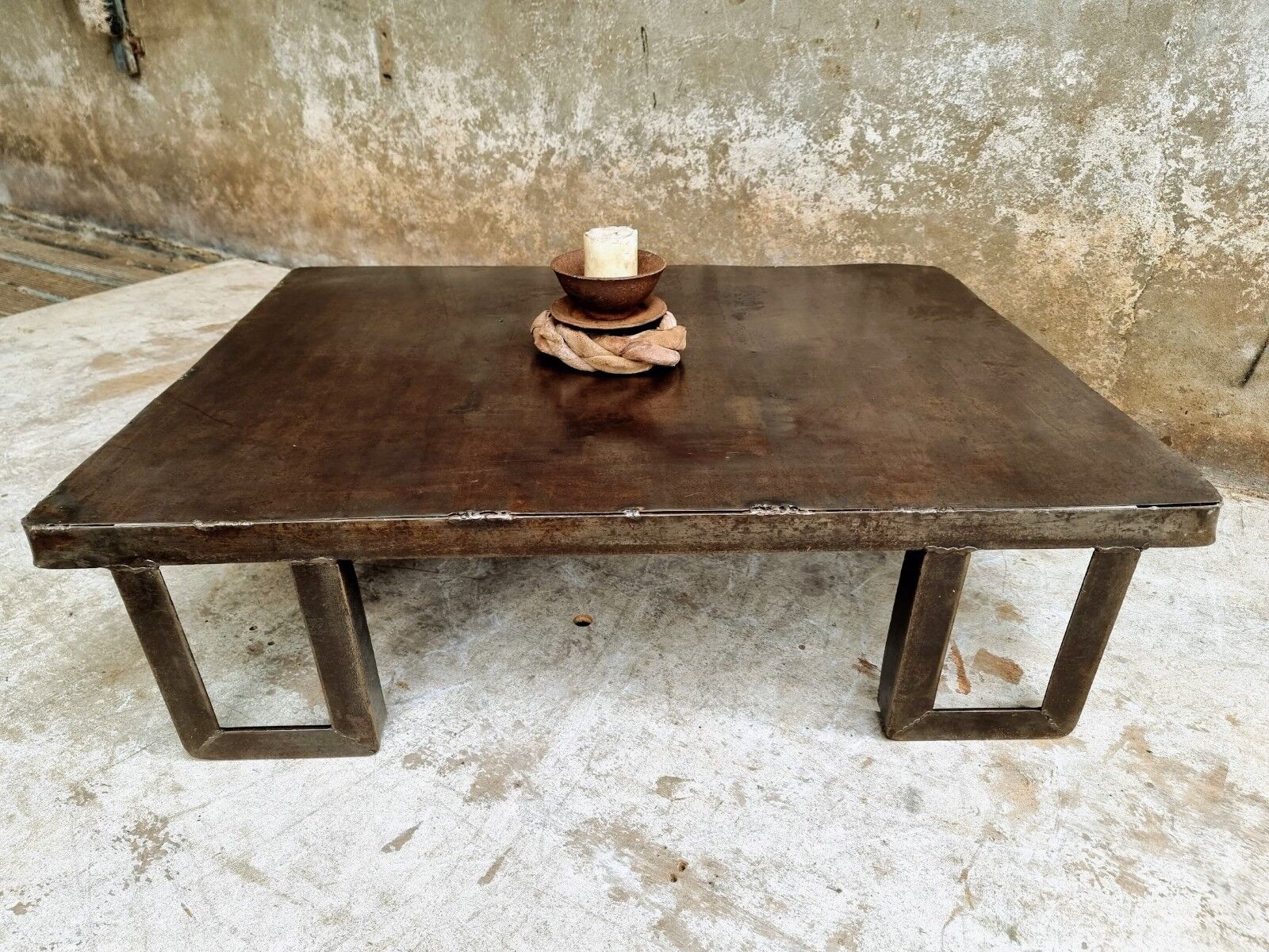 Industrial coffee table pallet table blank steel