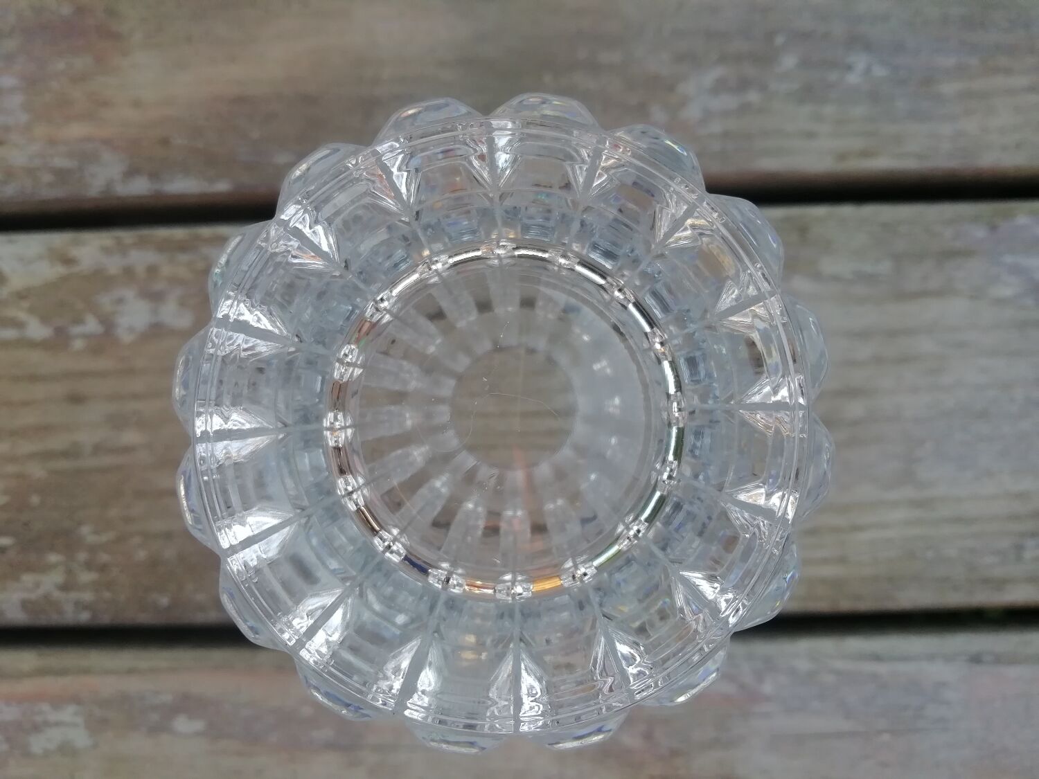 Vase cristal moulé