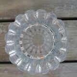 Cast crystal vase