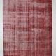 7x10 Rug For Living Room Wine Red Turkish Vintage Rug, 213x311Cm