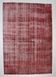 7x10 Rug For Living Room Wine Red Turkish Vintage Rug, 213x311Cm