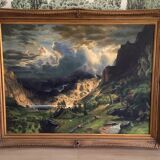 Old landscape painting