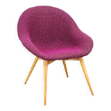 Miroslav Navratil Shell Lounge Chair, Czechoslovakia 1960s