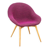 Miroslav Navratil Shell Lounge Chair, Czechoslovakia 1960s