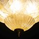 Set of 2 Rome, Murano Glass Gold\Orange Ceiling Light or Flush Mount, 1970s