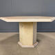 Octagonal Italian marble dining table 1970s
