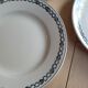 Lot n°2 de 4 assiettes plates bre pmps de Longwy