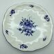 Large blue fire plate 28 cm, Lunéville tradition