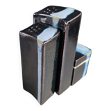 Vintage ceramic salt pepper mustard set