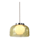 Vintage Italian Chrome and Glass Pendant Lamp, 70s