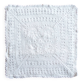 Housse de coussin au crochet